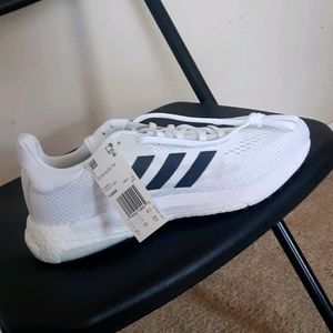 7 1/2" All White Adidas Solarglide 3